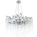 Люстра с хрустальными подвесками Frozen Drops Chandelier Chrome 10 варинант исполнения - 2 | Loft Concept в Костроме