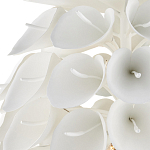 Люстра белая каплевидной формы из цветков лилии White Natural Lines варинант исполнения - 2 | Loft Concept в Костроме