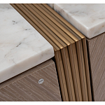 Комод с мраморной столешницей Uniqueness Marble варинант исполнения - 4 | Loft Concept в Костроме