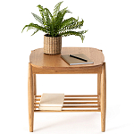 Приставной стол из массива дуба Reyer Side Table варинант исполнения - 4 | Loft Concept в Костроме