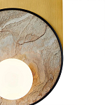 Бра с каменным диском в металлической раме Sandstone Painting варинант исполнения - 3 | Loft Concept в Костроме