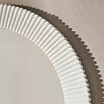 Зеркало в круглой фактурной раме Mirror Modern Texture белое варинант исполнения - 4 | Loft Concept в Костроме