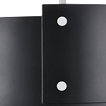 Потолочный светильник круглый светодиодный Semicircular White Panels чёрный варинант исполнения - 1 | Loft Concept в Костроме