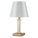 Настольная лампа с белым тканевым абажуром в форме конуса Laurent варинант исполнения - 5 | Loft Concept в Костроме