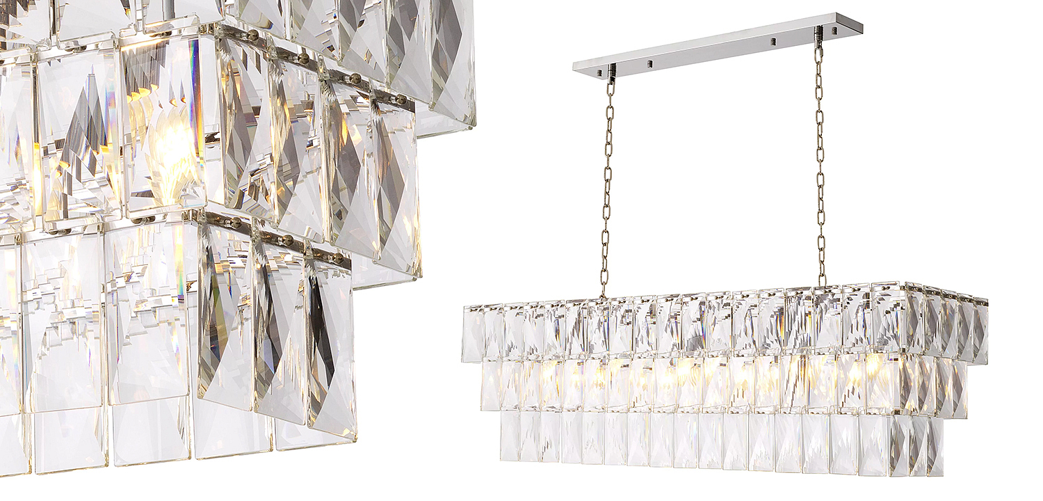 Люстра Eichholtz Chandelier Amazone Rectangular Silver Люстра Eichholtz Chandelier Amazone Rectangular Silver - Loft-Concept в Костроме