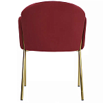 Стул бордовый на золотистых ножках Burgundy Chair варинант исполнения - 4 | Loft Concept в Костроме