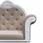 Рекомье со спинкой в стиле прованс Montmartre Provence Ottoman варинант исполнения - 6 | Loft Concept в Костроме