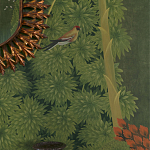 Обои ручная роспись Malwa Original colourway on Olive tobacco варинант исполнения - 3 | Loft Concept в Костроме