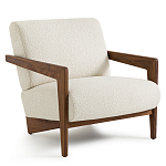 Кресло Avalon White Boucle из массива ореха варинант исполнения - 1 | Loft Concept в Костроме