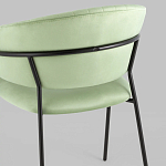 Стул в велюре фисташкового цвета Horizon варинант исполнения - 7 | Loft Concept в Костроме