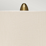 Настольная лампа с рифленым керамическим основанием в бронзовом цвете и жемчужным шёлковым абажуром Elstead Lighting варинант исполнения - 4 | Loft Concept в Костроме