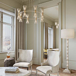 Торшер с фактурным каркасом и прямоугольным тканевым абажуром Shiye and Simplicity варинант исполнения - 3 | Loft Concept в Костроме