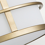 Потолочный светильник с белым матовым абажуром в металлическом каркасе Feiss варинант исполнения - 5 | Loft Concept в Костроме