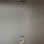 Подвесной светильник с хрустальным плафоном хром Esme Crystal Chrome Hanging Lamp варинант исполнения - 4 | Loft Concept в Костроме