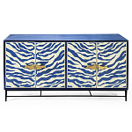 Буфет в гостиную с инкрустацией Bone Inlay Deco Sideboard - Orleans ZEBRA варинант исполнения - 4 | Loft Concept в Костроме