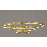 Люстра подвесная с 3-мя ассиметричными светодиодными лампами Golden Current варинант исполнения - 1 | Loft Concept в Костроме