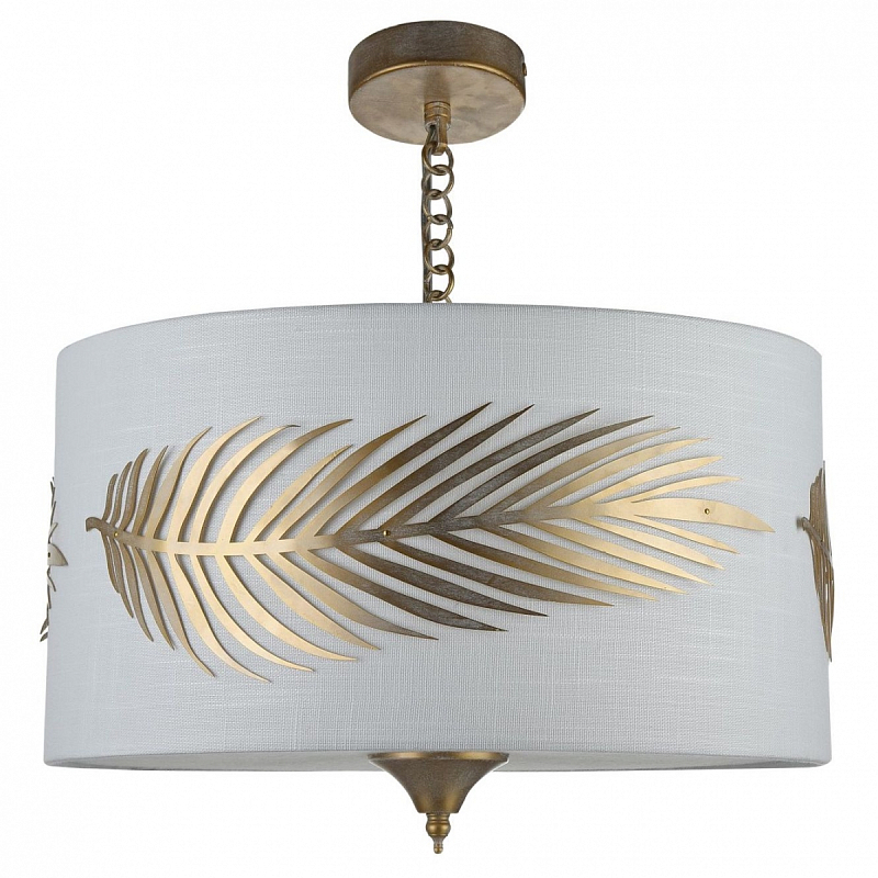 Потолочный светильник Golden Feather Ceiling Белый Золотой Потолочный светильник Golden Feather Ceiling Белый Золотой в Костроме | Loft Concept