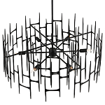 Люстра черная остроконечной формы Black Satin варинант исполнения - 3 | Loft Concept в Костроме