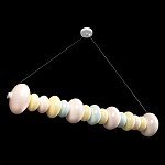 Подвесной светильник светодиодный горизонтальный в виде ожерелья из пастельных сфер Pastel Lunaria Horizon  варинант исполнения - 3 | Loft Concept в Костроме