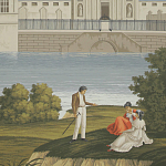 Обои ручная роспись Monuments of Paris Roberts on scenic paper варинант исполнения - 2 | Loft Concept в Костроме