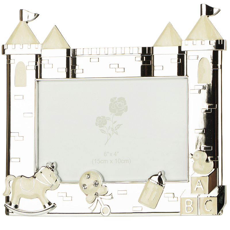 Фоторамка детская Childhood Corner Lock Серебряный Фоторамка детская Childhood Corner Lock Серебряный в Костроме | Loft Concept