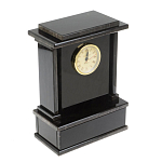 Часы настольные черные из натурального камня Обсидиан Stone Clock варинант исполнения - 2 | Loft Concept в Костроме