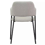 Стул мягкий с подлокотниками Chair Gray Upholstery Boucle варинант исполнения - 4 | Loft Concept в Костроме
