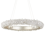 Люстра светодиодная фактурная в форме кольца Amber Crystal варинант исполнения - 3 | Loft Concept в Костроме