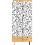 Шкаф с принтом Floral notes варинант исполнения - 2 | Loft Concept в Костроме