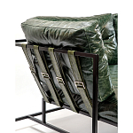 Диван Лофт Натуральная Винтажная кожа Зеленый Two Seat Encounter Leather Sofa варинант исполнения - 5 | Loft Concept в Костроме