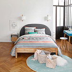 Бра из металла и дерева Ruell White Metal Wooden Wall Lamp варинант исполнения - 3 | Loft Concept в Костроме