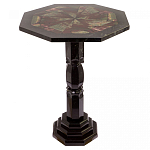 Кофейный стол из натуральных камней Змеевик и Яшма Natural Stone Tables варинант исполнения - 1 | Loft Concept в Костроме