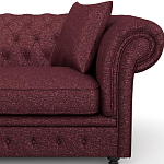 Мебельная ткань Шенилл бордовый цвет 138 см T4-38 варинант исполнения - 8 | Loft Concept в Костроме