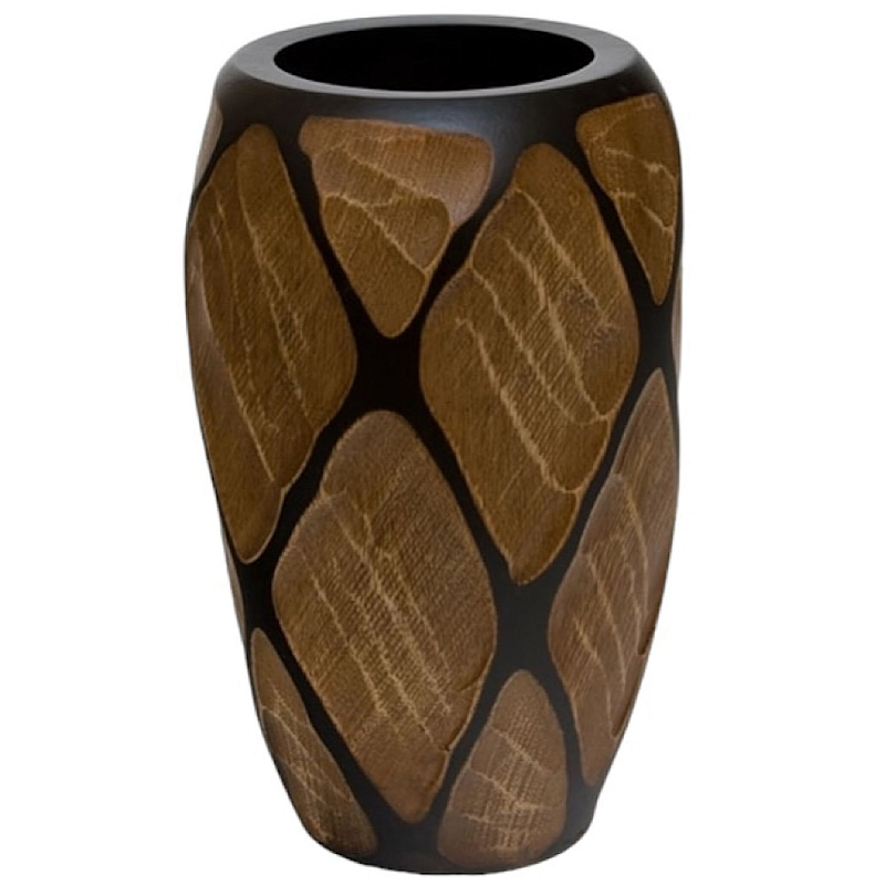 Ваза Vase of Thailand 1 Коричневый Черный в Костроме | Loft Concept 