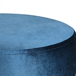 Пуф синий велюр на золотом металлическом основании Golden Belt варинант исполнения - 2 | Loft Concept в Костроме