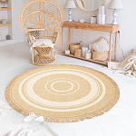 Ковер из комбинированного состава с узором The Cycle of Happiness варинант исполнения - 2 | Loft Concept в Костроме