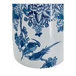 Ваза с мотивами цветущего сада с попугаями Vase Inspired by Nature варинант исполнения - 3 | Loft Concept в Костроме