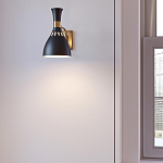 Бра с плафоном в форме песочных часов с узкими перфорированными отверстиями Feiss варинант исполнения - 7 | Loft Concept в Костроме