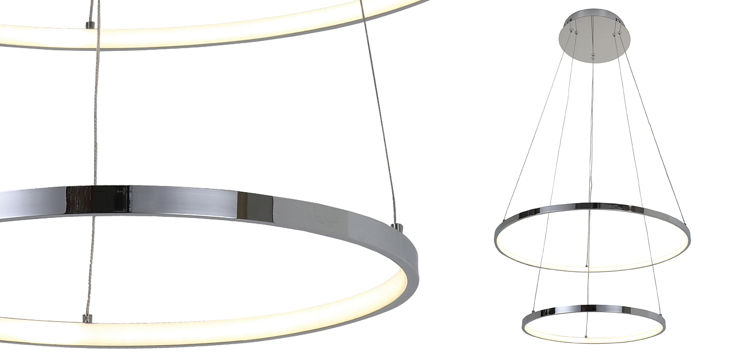 Люстра Ring Horizontal Double chromium 60+40 Люстра Ring Horizontal Double chromium 60+40 - Loft-Concept в Костроме