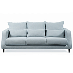 Диван Seldon с мягкими подушками голубое букле варинант исполнения - 7 | Loft Concept в Костроме