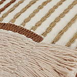 Чехол на подушку с вышивкой в виде геометрических узоров Beige Calista Rect варинант исполнения - 2 | Loft Concept в Костроме