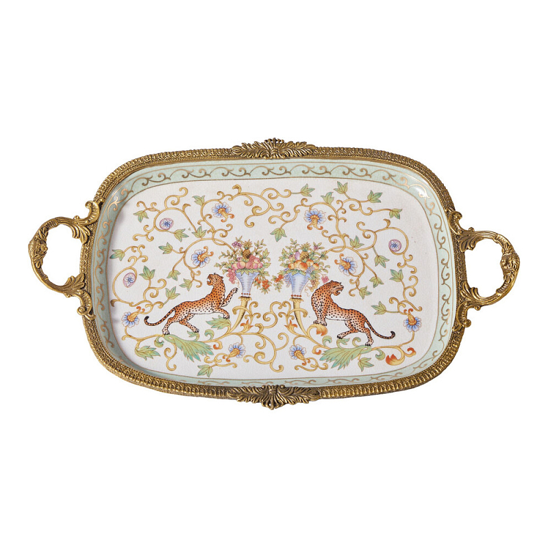 Поднос с растительным и животным дизайном Centennial Garden Мульти в Костроме | Loft Concept 