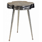 Металлический столик со столешницей в виде слеба Slabby варинант исполнения - 1 | Loft Concept в Костроме