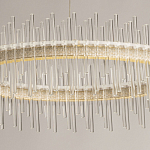 Люстра круглая с прозрачными стеклянными трубками 51 см Nembus варинант исполнения - 4 | Loft Concept в Костроме