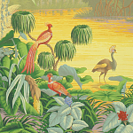 Обои ручная роспись Le Brésil Special Colourway варинант исполнения - 1 | Loft Concept в Костроме