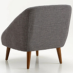 Кресло серое Pauley Grey Armchair варинант исполнения - 2 | Loft Concept в Костроме