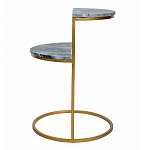 Кофейный столик с подстольем из металла Halves варинант исполнения - 5 | Loft Concept в Костроме