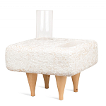 Керамический столик на деревянных ножках «Квадро» варинант исполнения - 2 | Loft Concept в Костроме