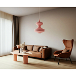 Подвесной вязаный розовый светильник «Моника» варинант исполнения - 3 | Loft Concept в Костроме