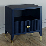 Прикроватная тумбочка с полкой Elsa Dreams Blue варинант исполнения - 1 | Loft Concept в Костроме